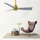 Atlas Alessandra 72 inch Brushed Brass with Barn Wood Blades Indoor/Outdoor Ceiling Fan