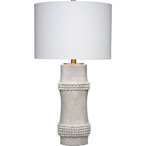 Rail 28 inch 150.00 watt White Polyresin Table Lamp Portable Light