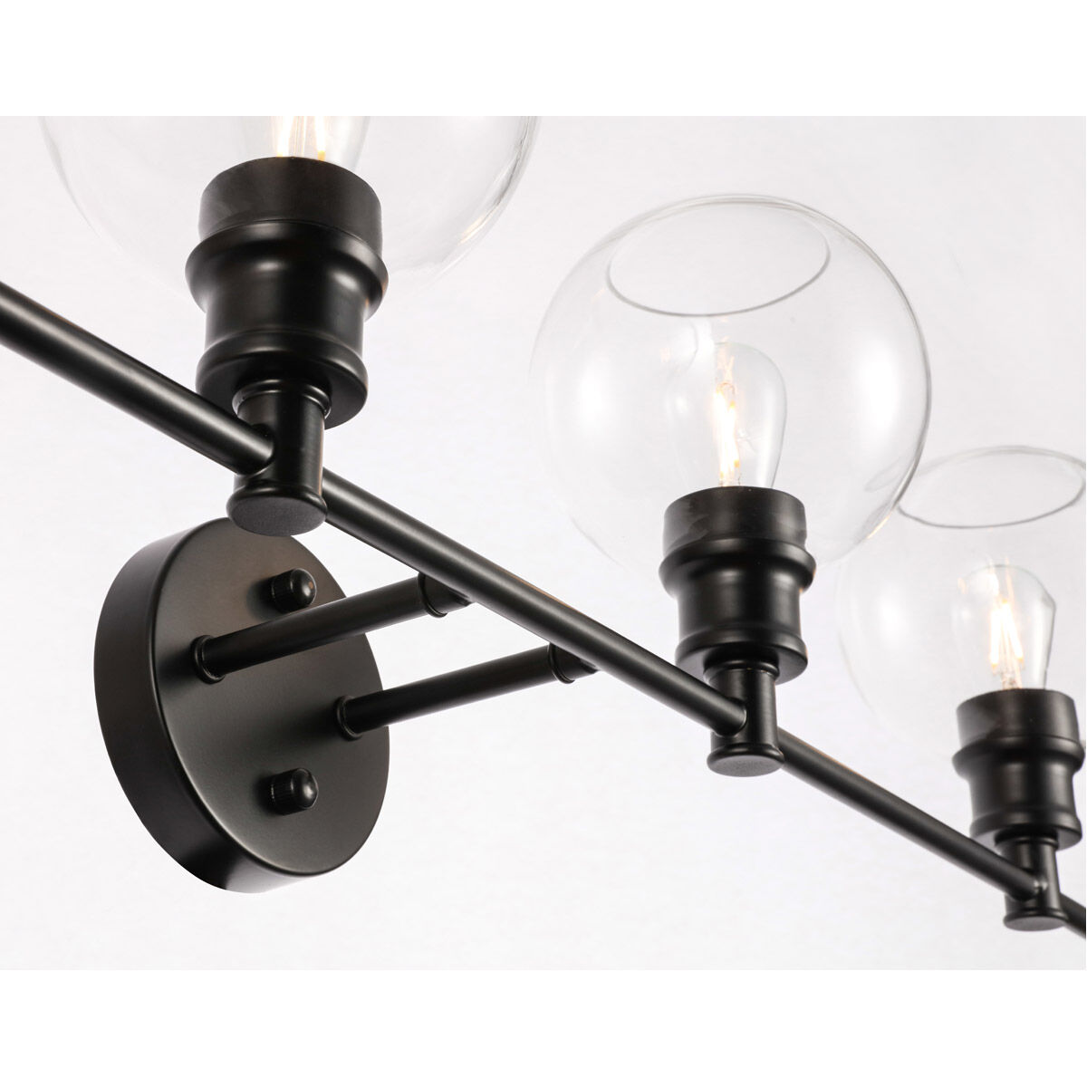 Collier 4 Light 38 inch Black Wall sconce Wall Light