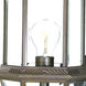 Dover 1 Light 22 inch Burled Walnut Exterior Wall Mount