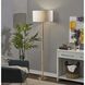 Madeline 66 inch 150.00 watt Natural Rubberwood and Antique Brass Floor Lamp Portable Light