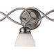 Chatham 3 Light 23 inch Brushed Nickel Vanity Light Wall Light