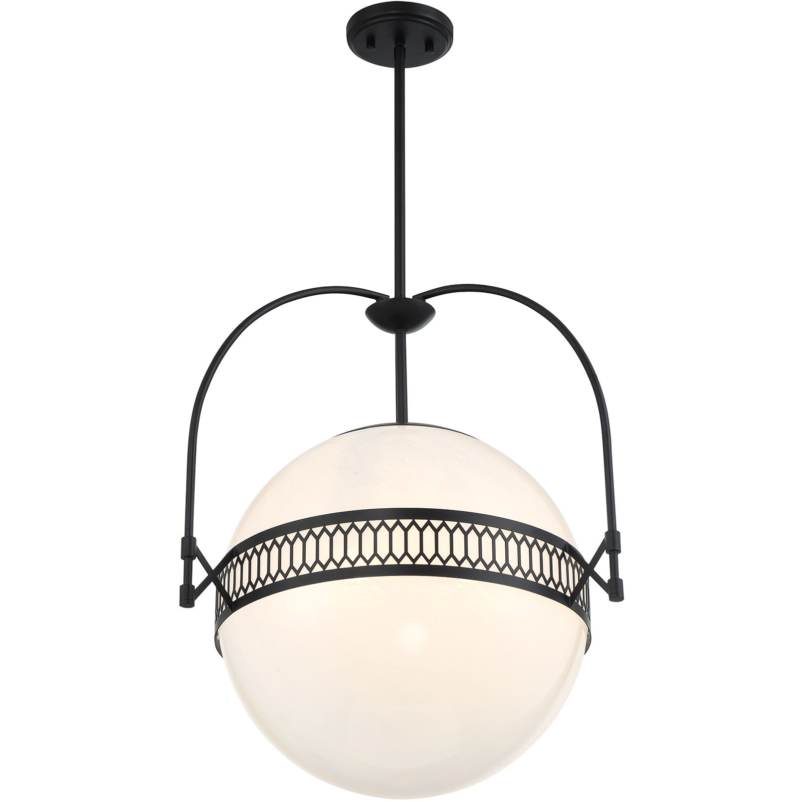 Thornhill 3 Light 20 inch Matte Black Pendant Ceiling Light