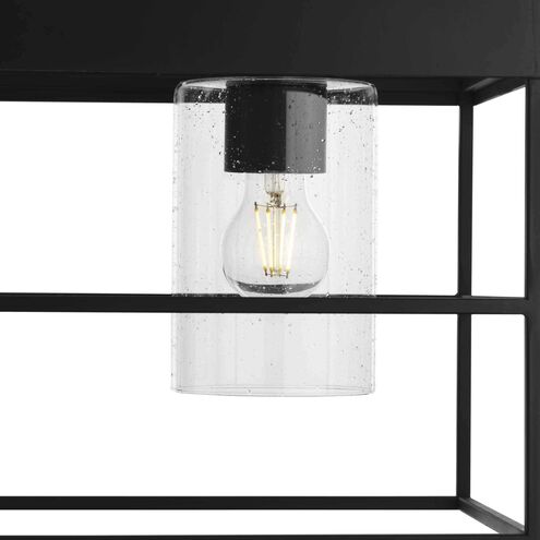 Burgess 4 Light 42 inch Matte Black Linear Chandelier Ceiling Light, Design Series