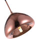 Reflection 1 Light 7 inch Copper Pendant Ceiling Light