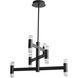 Alarum LED 30 inch Black Chandelier Ceiling Light