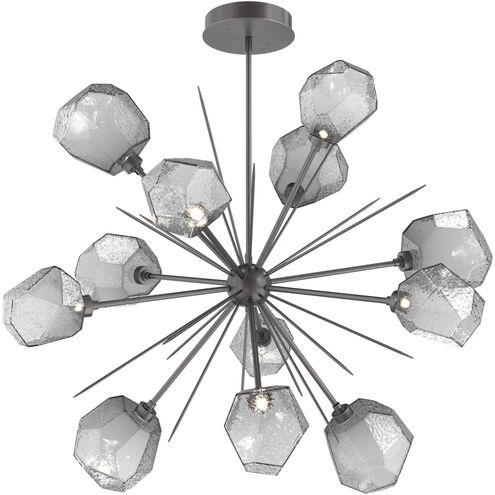 Gem LED 48.3 inch Graphite Chandelier Ceiling Light, Starburst