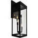 Windsor 4 Light 22.5 inch Black Outdoor Wall Light