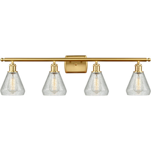 Ballston Conesus LED 36 inch Satin Gold Bath Vanity Light Wall Light, Ballston