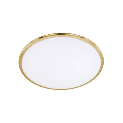 Seattle 1 Light 12 inch Brass-Matte Flush Mount Ceiling Light 