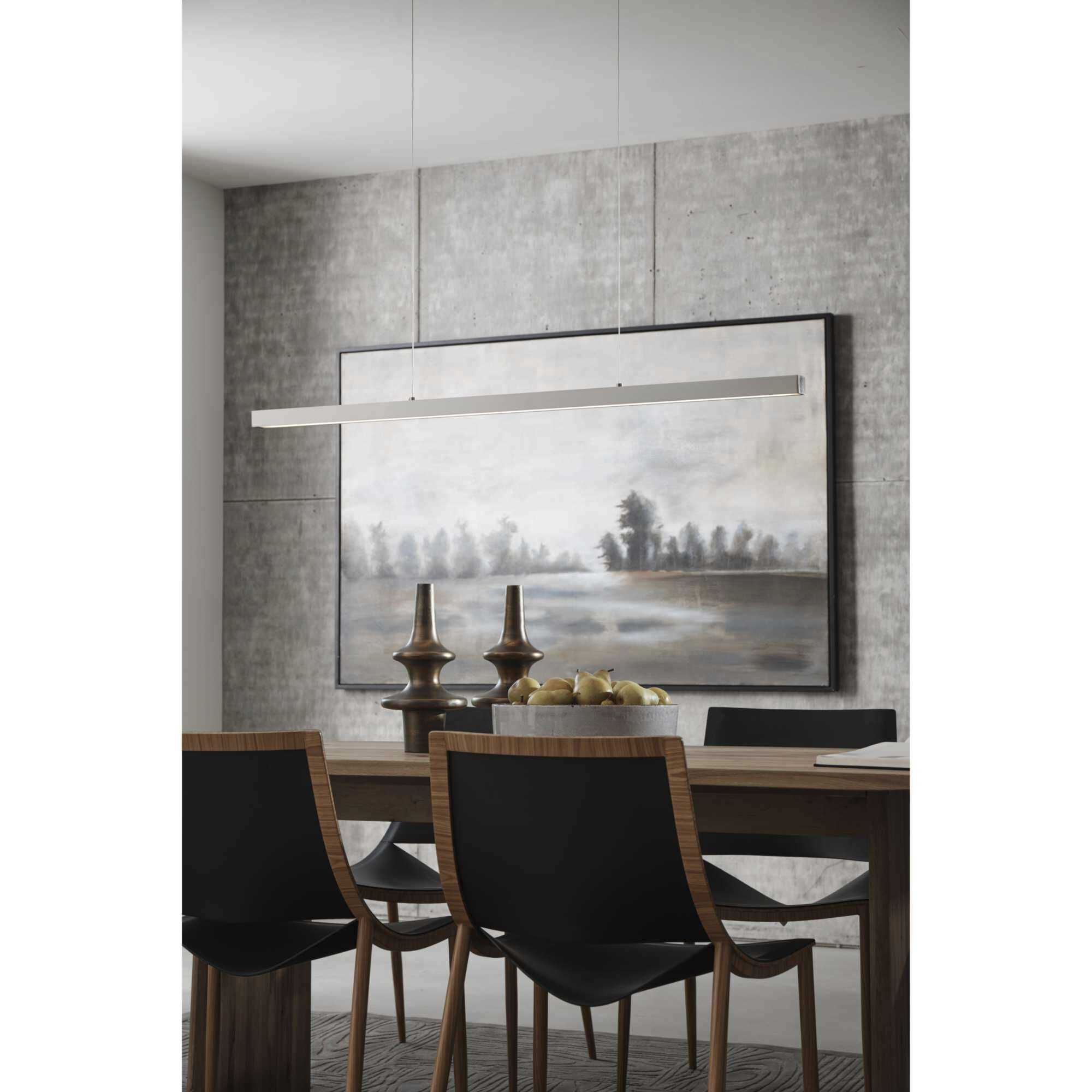 Planck LED LED 47 inch Brushed Nickel Pendant Ceiling Light, Progress LED