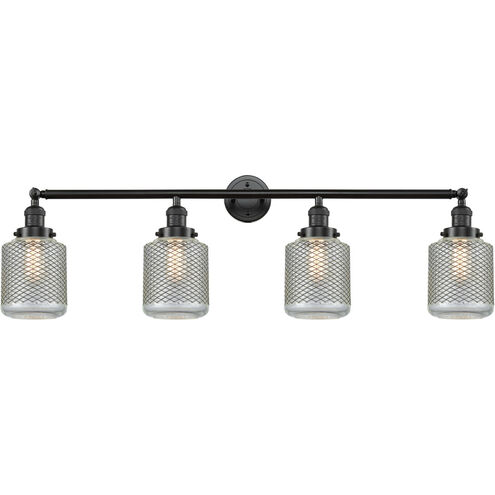Franklin Restoration Stanton 4 Light 44 inch Oil Rubbed Bronze Bath Vanity Light Wall Light, Franklin Restoration