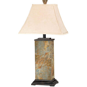 Bennington 12 inch 150.00 watt Natural Slate Table Lamp Portable Light