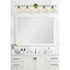 Collier 5 Light 47 inch Satin Gold Bath Sconce Wall Light