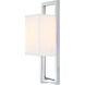 Cadre 1 Light 5 inch Chrome Wall Sconce Wall Light