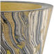 Brown Marbleized 16 inch Vase