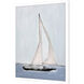 Sailing Blue and White and Turquoise Framed Art