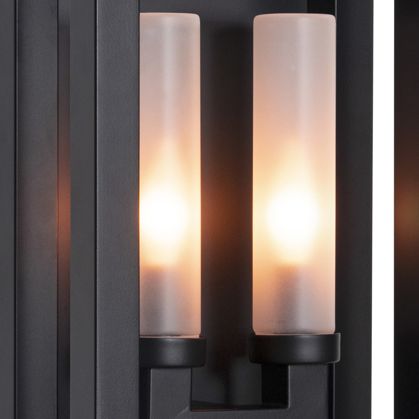 Montecito 2 Light 18 inch Black Outdoor Wall Sconce, Double Arm