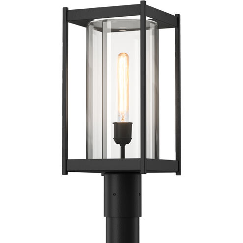 Cela 1 Light 18.6 inch Coastal Black Outdoor Post Light in Clear
