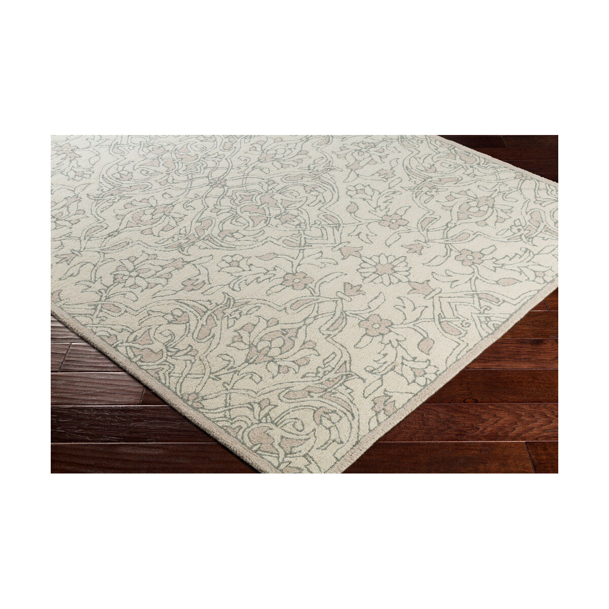 Castille 36 X 24 inch Sage/Taupe/Ivory Rugs, Rectangle