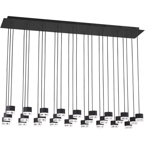 Sean Lavin Gable LED Nightshade Black Chandelier Ceiling Light, Integrated LED