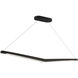 Viggo 1 Light 2.05 inch Black Multi-Light Pendant Ceiling Light, dweLED