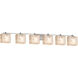 Alabaster Rocks 55.5 inch Brushed Nickel Bath Bar Wall Light