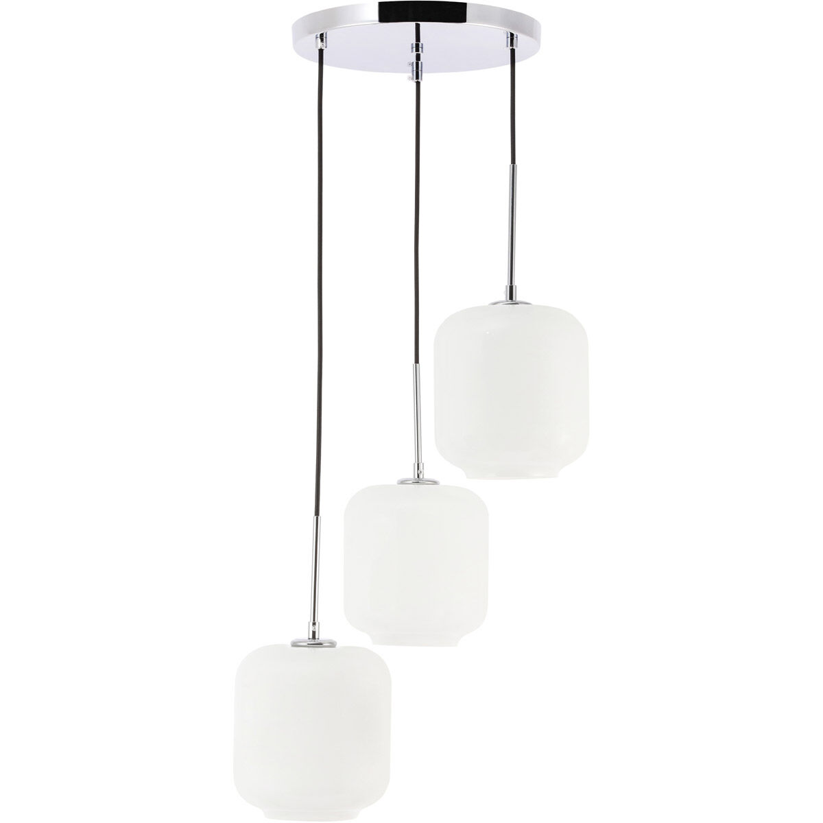 Collier 3 Light 17.5 inch Chrome Pendant Ceiling Light