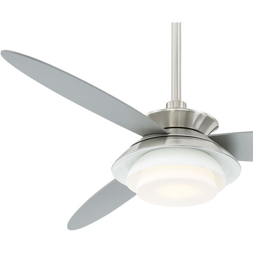 Stack 56 inch Brushed Nickel/Silver with Silver Blades Ceiling Fan