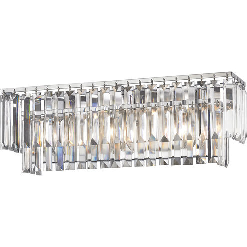Palacial 3 Light 21 inch Polished Chrome Vanity Light Wall Light in Incandescent