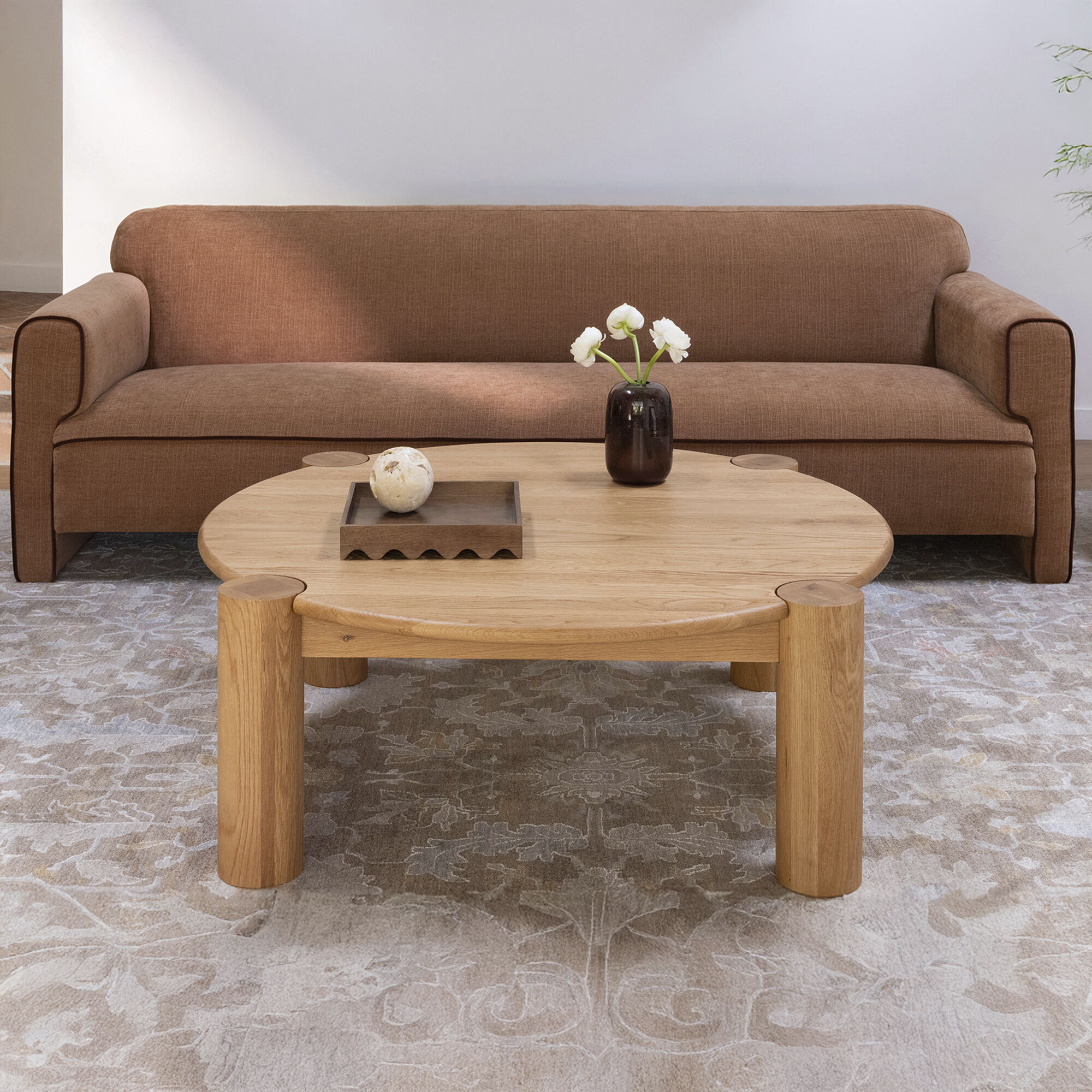 Jack 43.3 X 43.3 inch Natural Coffee Table