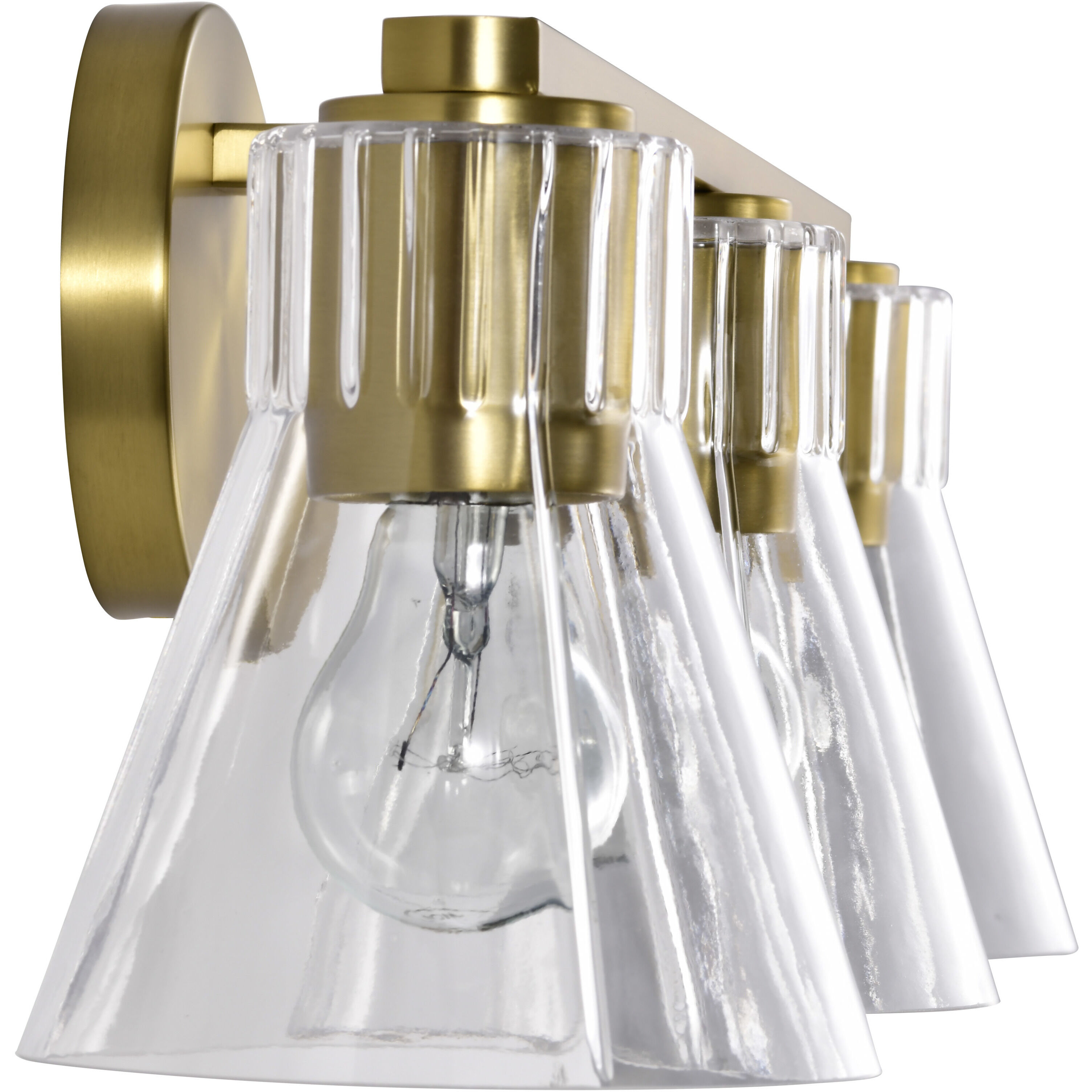 Gianna 24 inch Vintage Brass Vanity Wall Light