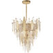 Majestic 12 Light 24 inch Gold Leaf Chandelier Ceiling Light