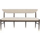 Arlan Coffee Brown/Antique Brass Bench