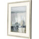 Echoes of the Sea Blue and Gray and Green and White Framed Art