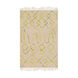 Nettie 36 X 24 inch Neutral and Green Area Rug, Wool and Cotton