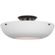 AERIN Valencia LED 16.5 inch Bronze Flush Mount Ceiling Light in White