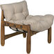 Dante Clear Coat Satin Occasional Chair