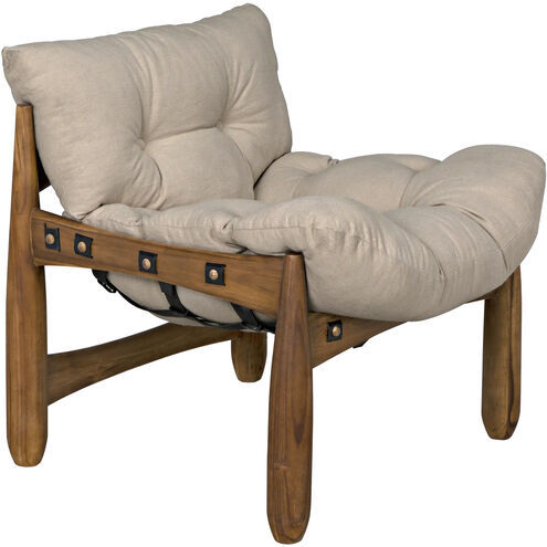 Dante Clear Coat Satin Occasional Chair