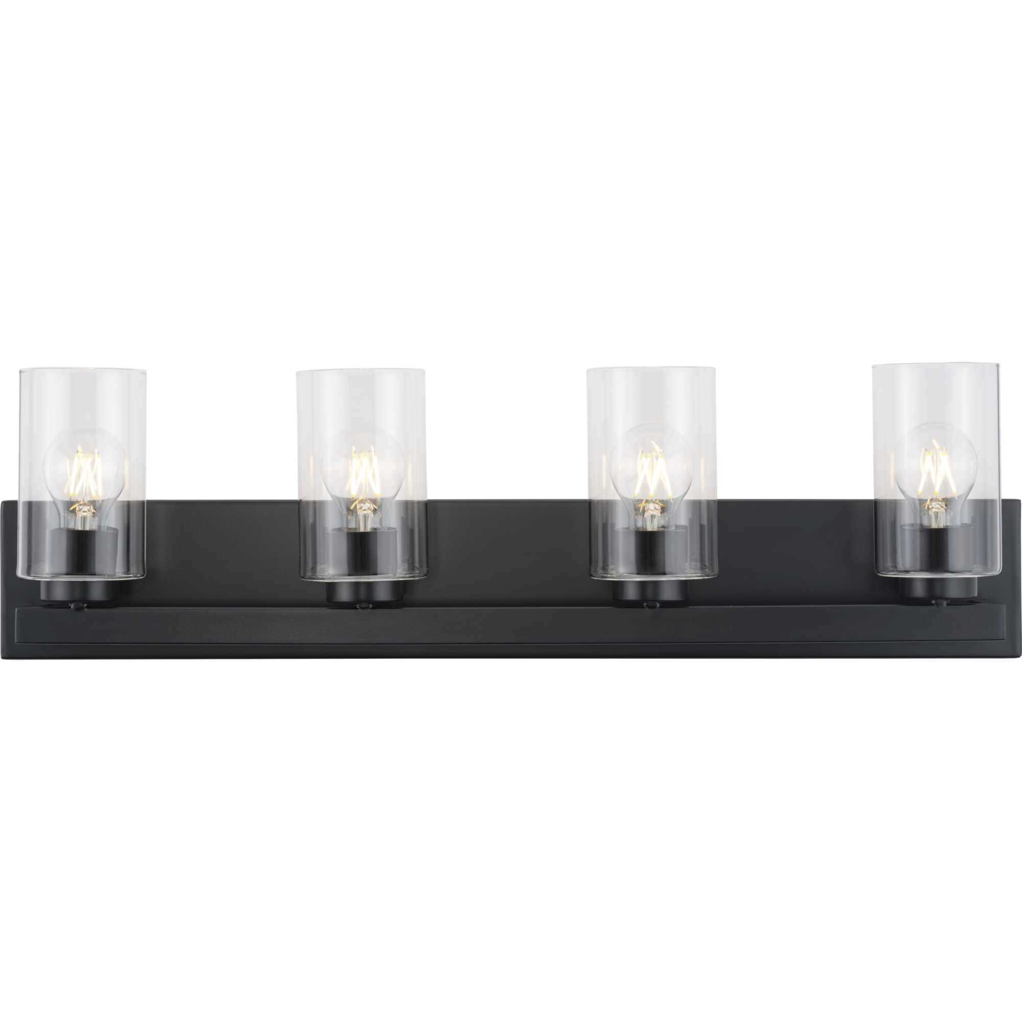Goodwin 4 Light 29.25 inch Matte Black Vanity Light Wall Light