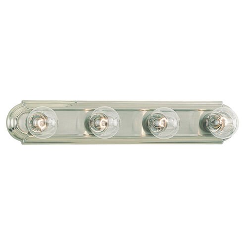 De-Lovely 4 Light 24 inch Brushed Nickel Bath Vanity Wall Sconce Wall Light