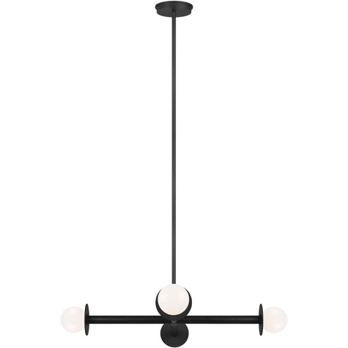 Kelly by Kelly Wearstler Nodes 4 Light 30 inch Midnight Black Chandelier Ceiling Light