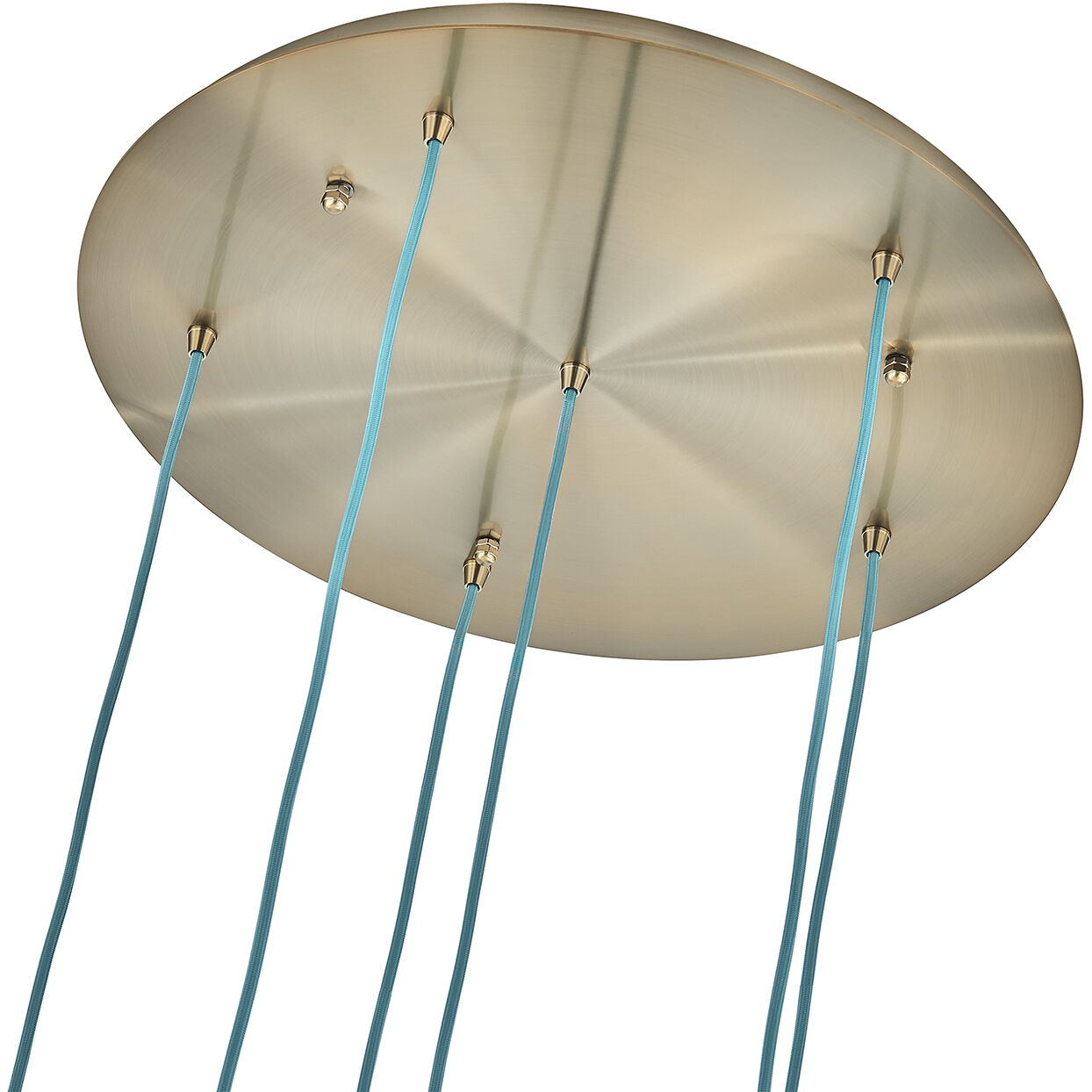 Pallina 6 Light 24 inch Winter Brass Chandelier Ceiling Light in Clear