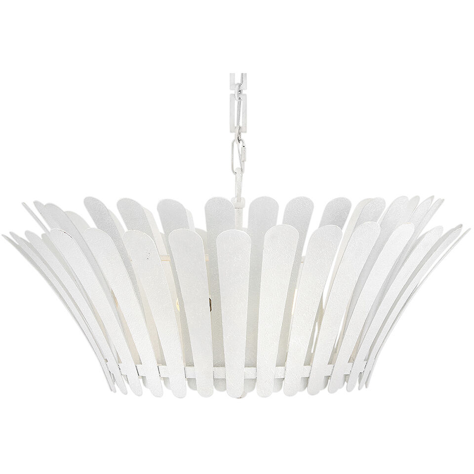 Reina 3 Light 25.5 inch Textured Plaster Chandelier Ceiling Light