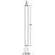 Eli 4 Light 5 inch Black Pendant Ceiling Light