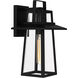 Devonport 1 Light 16 inch Matte Black Outdoor Wall Lantern