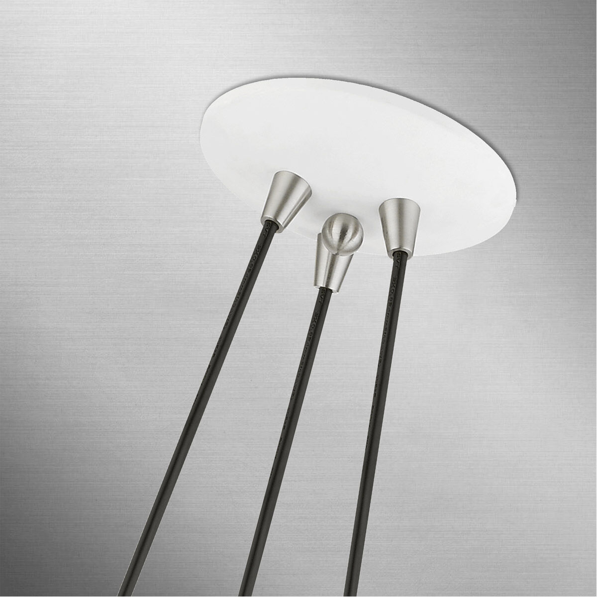 Waldorf 3 Light 21 inch White Cluster Pendant Ceiling Light