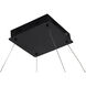 Canada LED 30 inch Matte Black LED Chandelier Ceiling Light