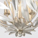 Broche 3 Light 9 inch Antique Silver Semi Flush Ceiling Light