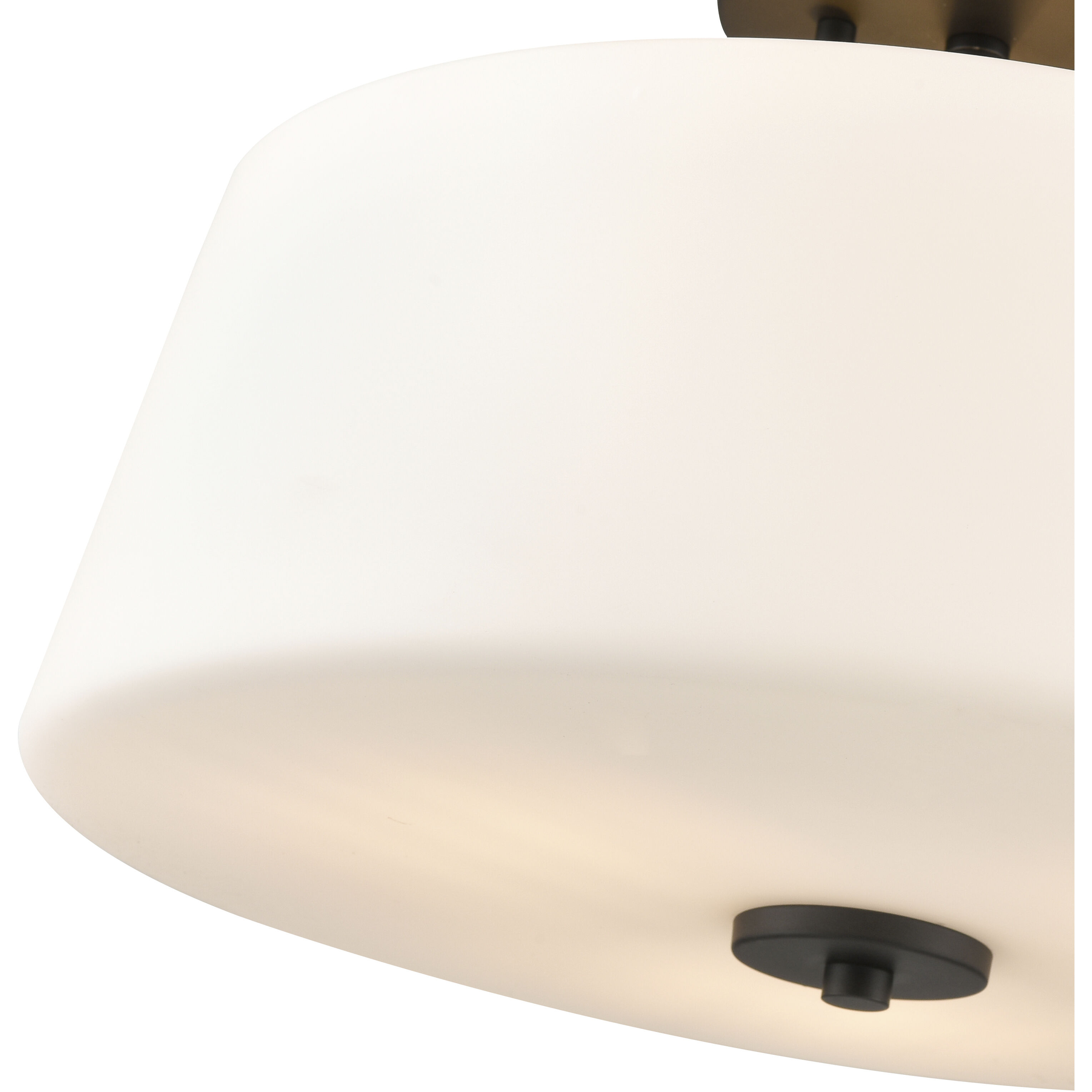 Laphia 3 Light 15.75 inch Matte Black Semi-Flush Mount Ceiling Light